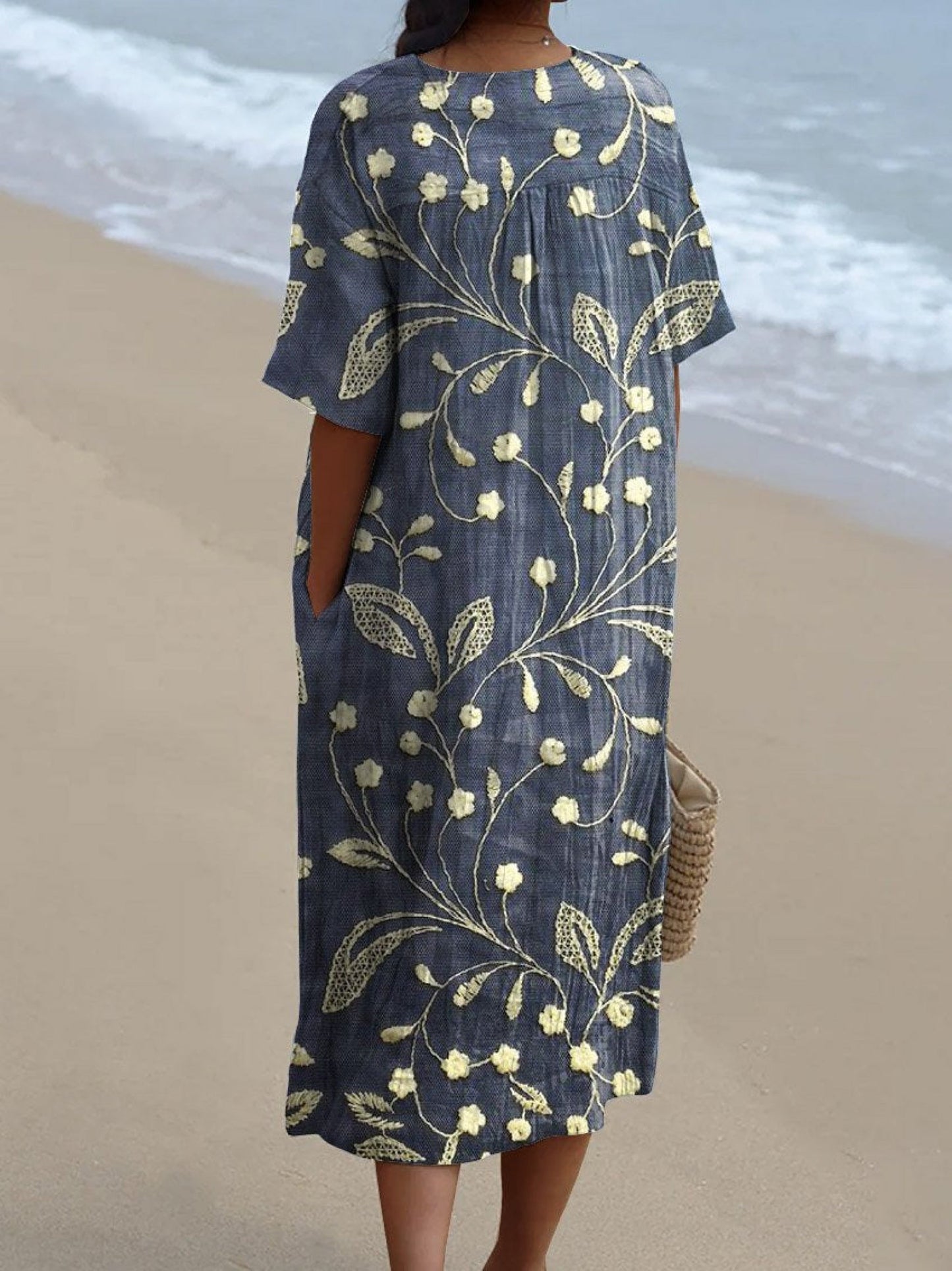 Lieke - Vintage Blomsterklänning