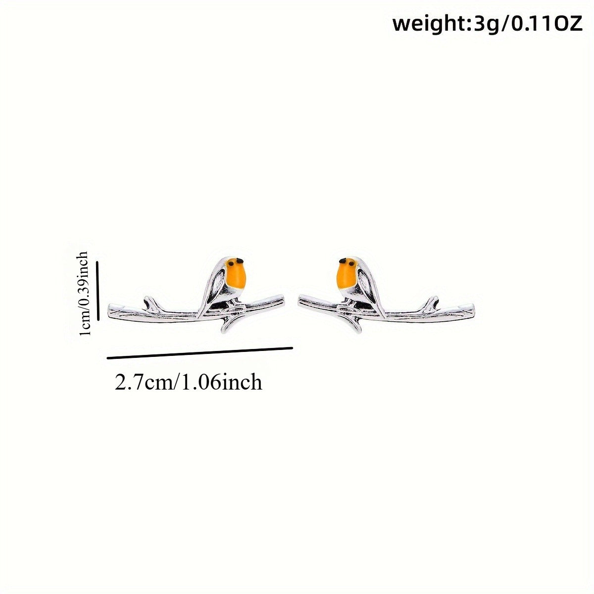 Vogel Cartoon Öreringe 