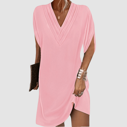 Alysa™ elegant klänning med halvlange ærmer 