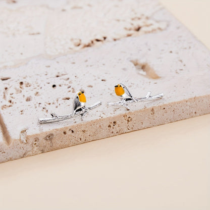 Vogel Cartoon Öreringe 