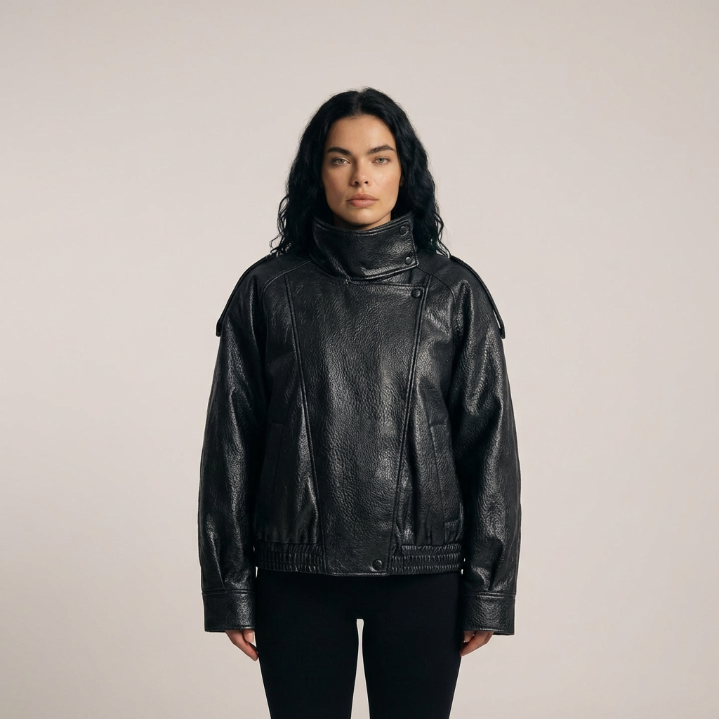 Cykeljacka med hög hals