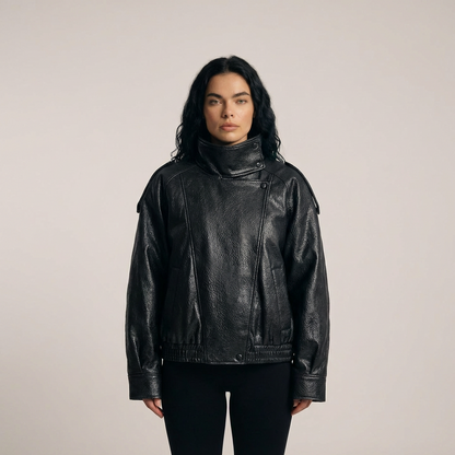 Cykeljacka med hög hals