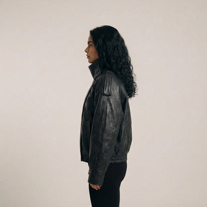 Cykeljacka med hög hals