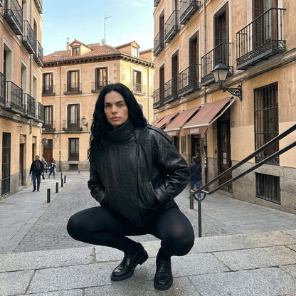 Cykeljacka med hög hals