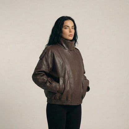 Cykeljacka med hög hals