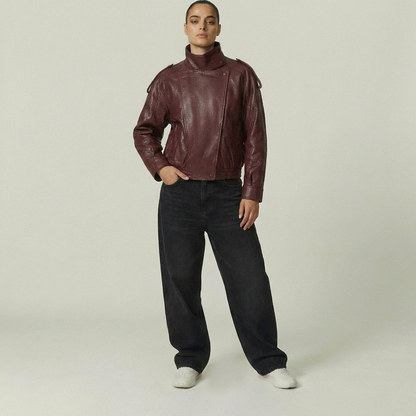 Cykeljacka med hög hals