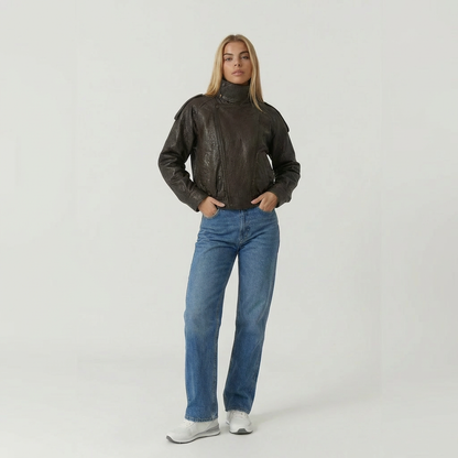 Cykeljacka med hög hals