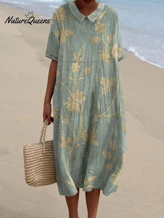 Merel - Vintage Blomsterklänning