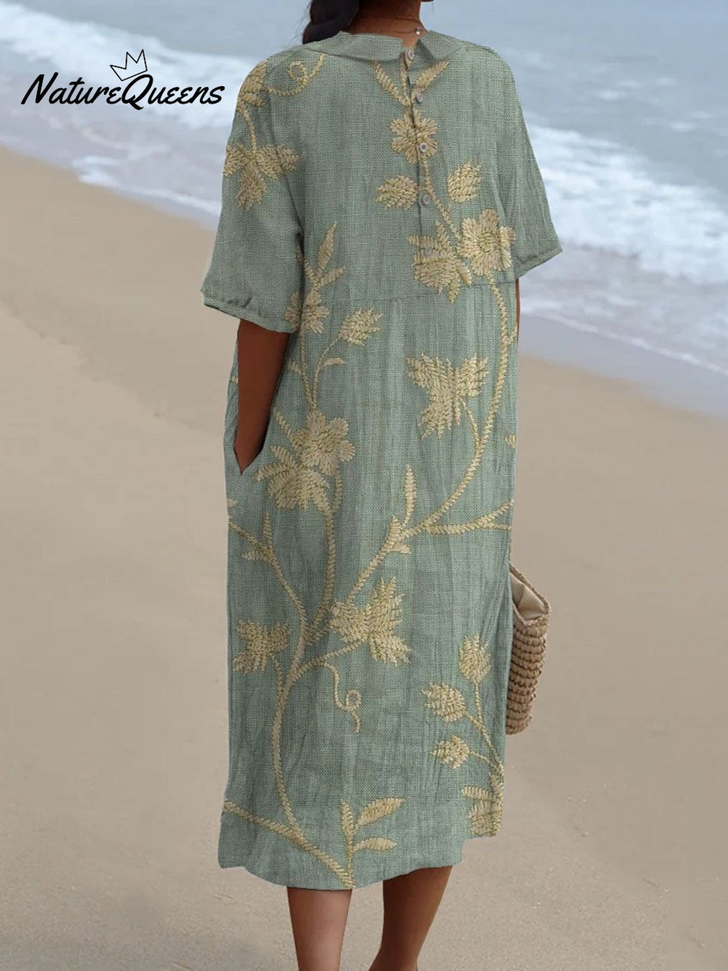 Merel - Vintage Blomsterklänning